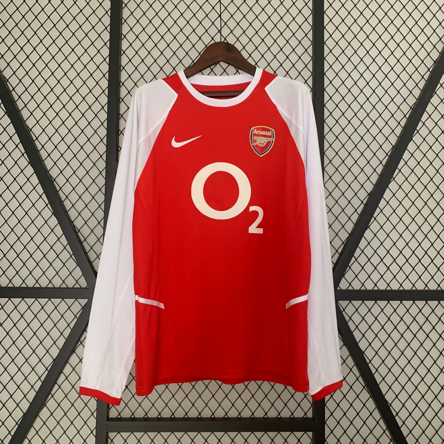 Retro long sleeve Arsenal 02/04 Home