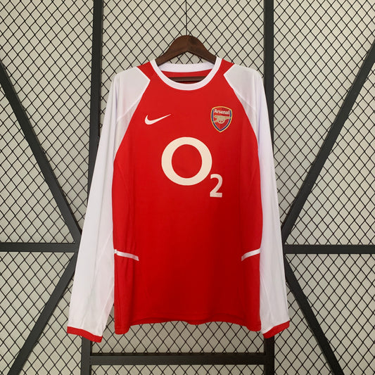 Retro long sleeve Arsenal 02/04 Home