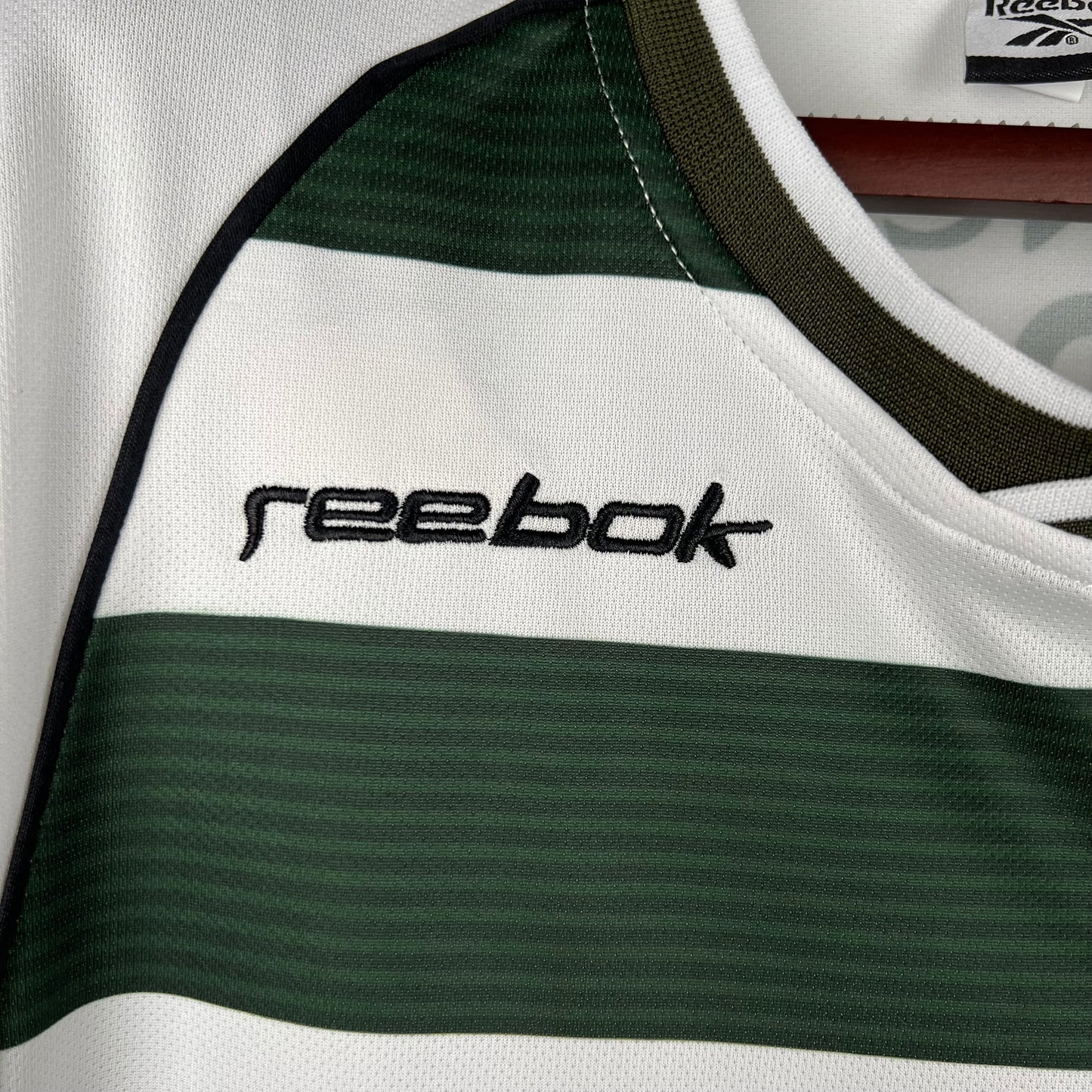 Retro Long Sleeve Sporting Lisbon 01/03 Home