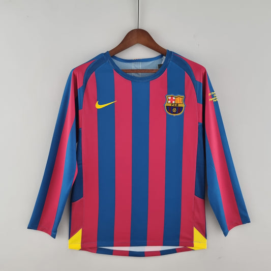 Retro barcelona 05/06 long sleeve home