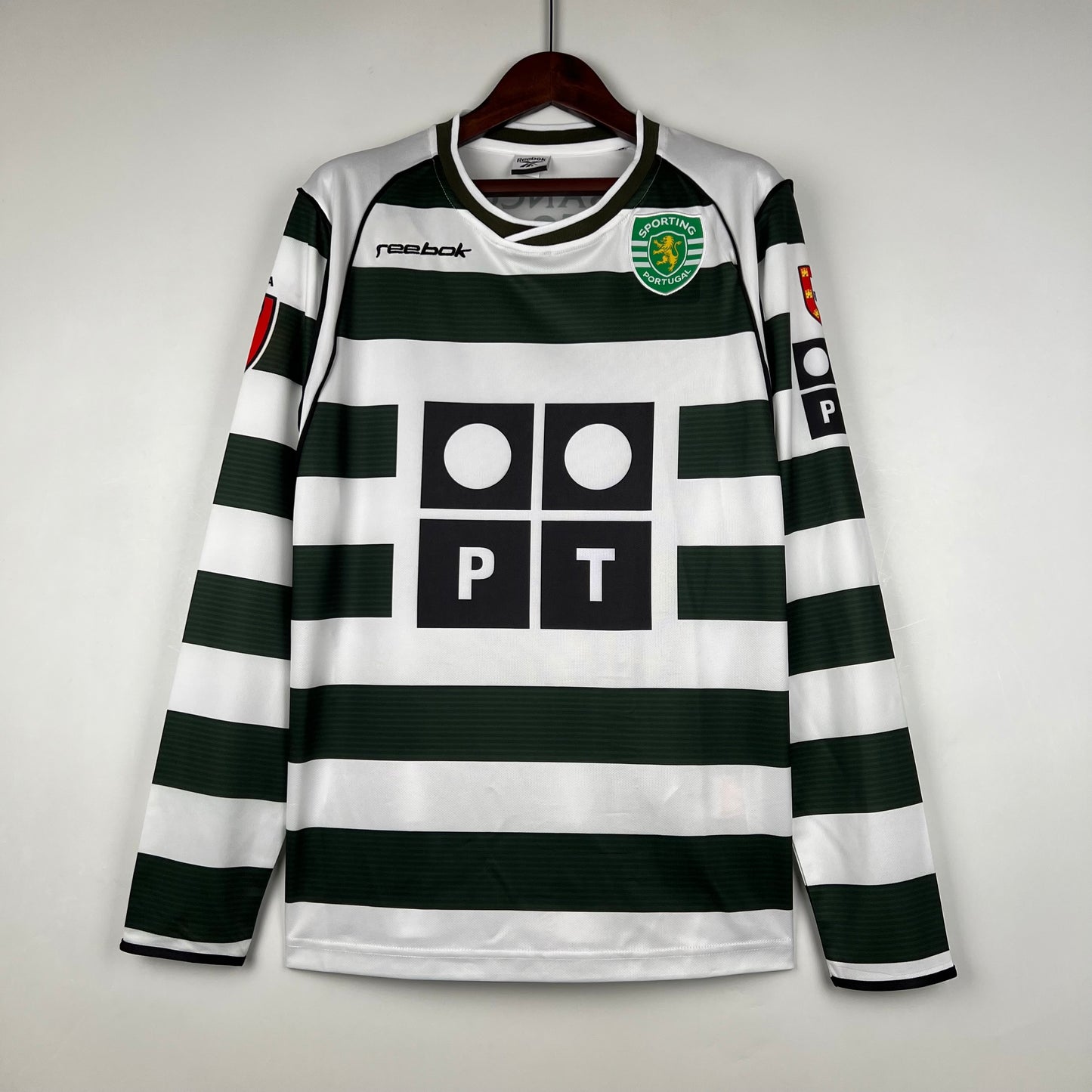 Retro Long Sleeve Sporting Lisbon 01/03 Home