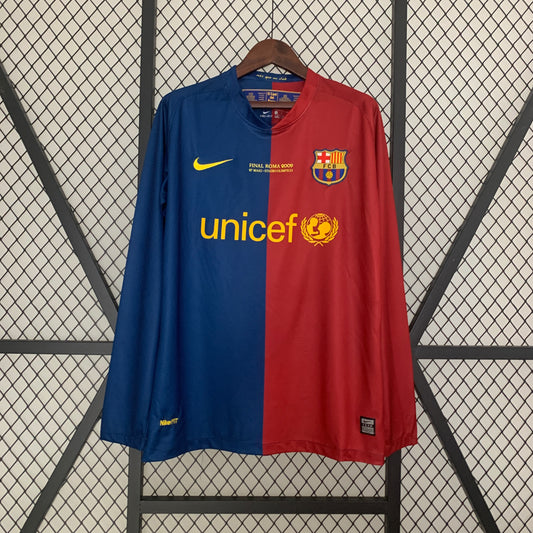 Retro long sleeves Barcelona 08/09 Champions League home