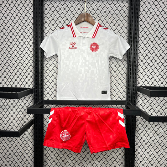 Denmark 2024/25 Euro Away Kids Ki