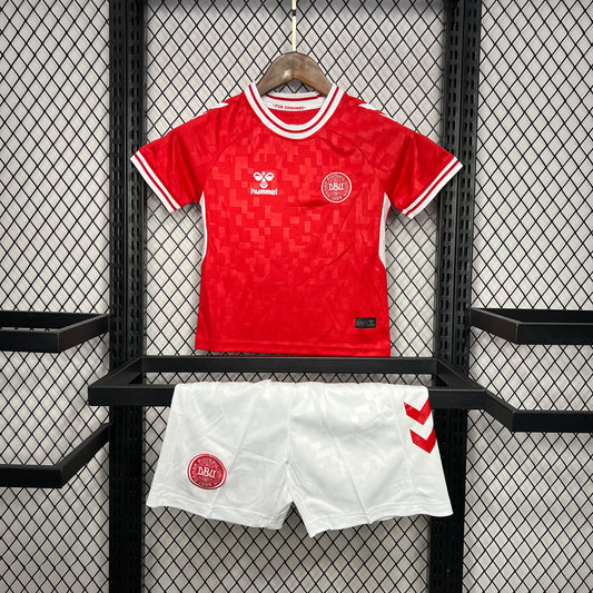 Denmark 2024/25 Euro Home Kids Kit