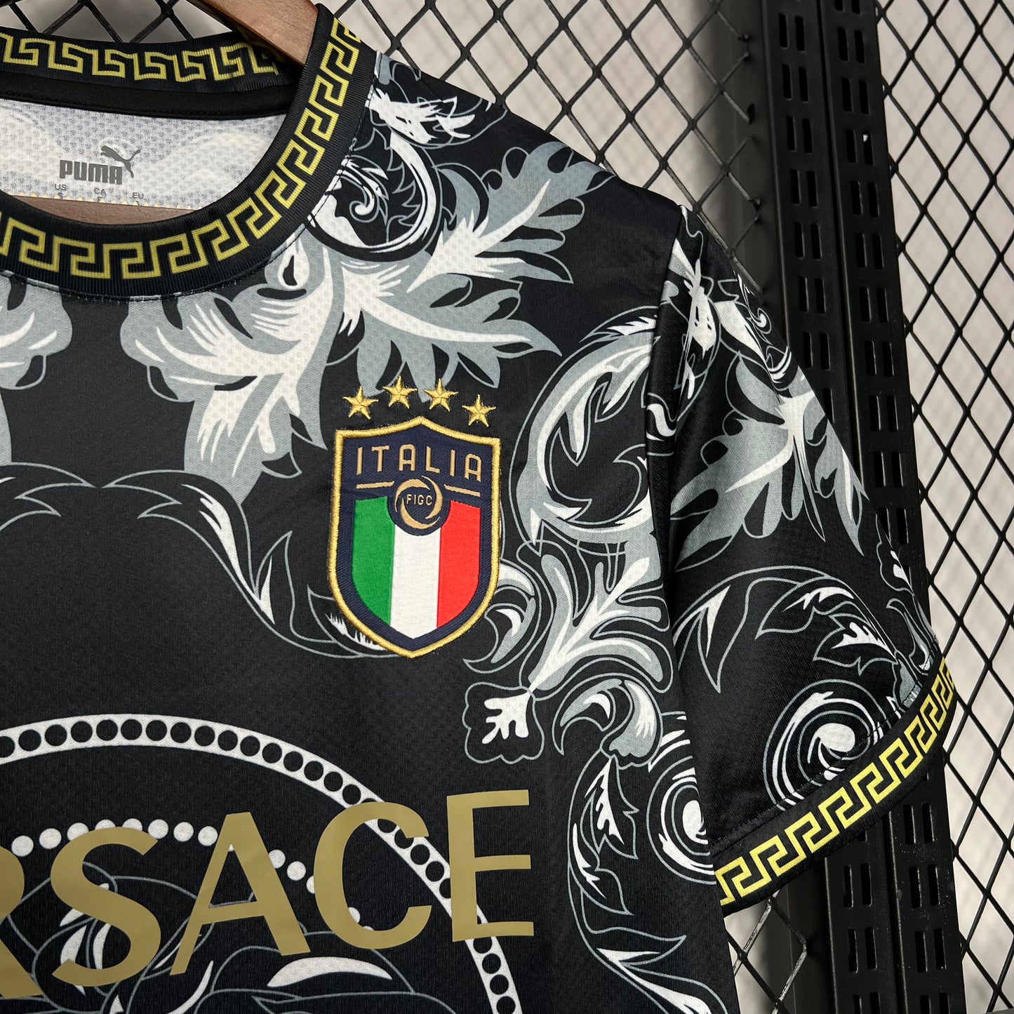 Italy 2023/24 Versace Co-Branded Edition Jersey Black