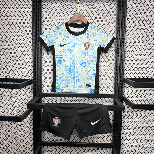 Portugal 2024/25 Euro Away Kids Kit